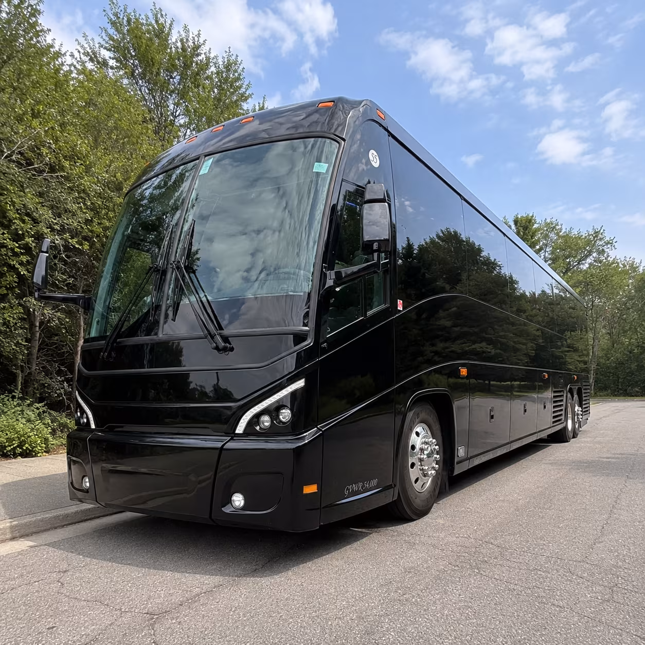 clearwater charter bus services exterior