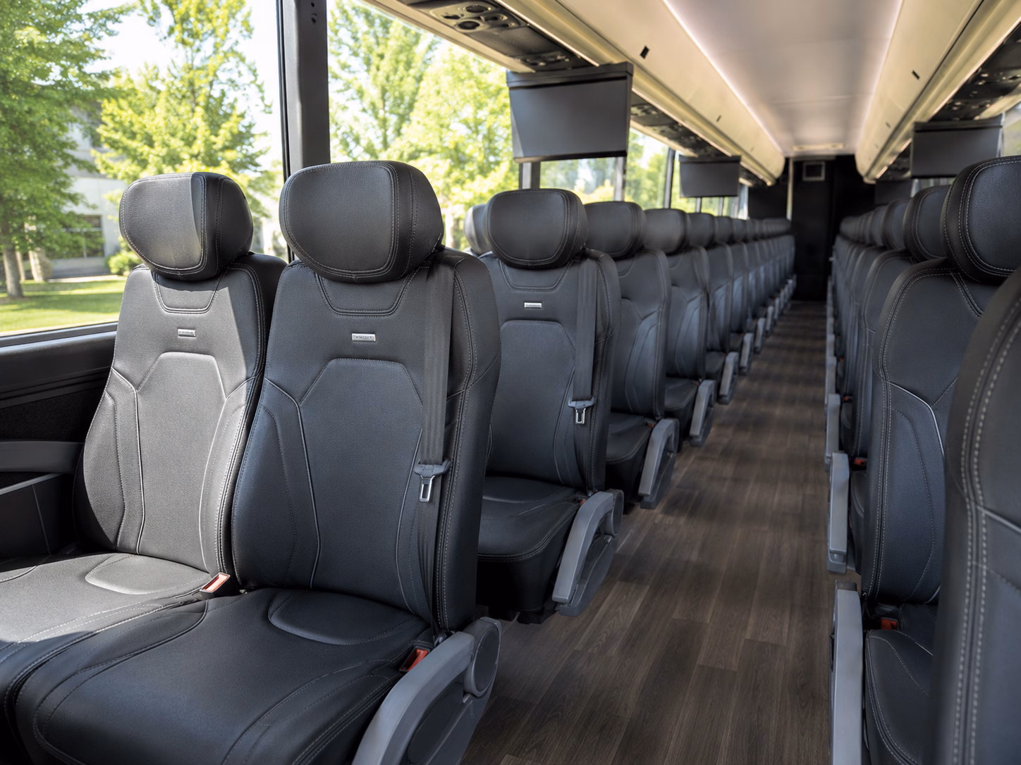 clearwater charter bus services interior